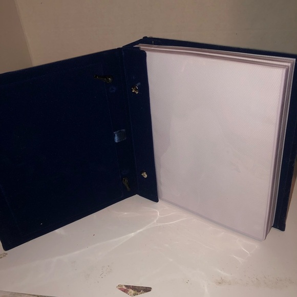 Silver photo album with picture insert- 6 1/2” by 5 1/2” - photo inserts inside. - Picture 5 of 9